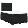 vidaXL Cama boxspring com colch&atilde;o 120x200 cm veludo preto