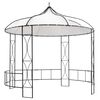 vidaXL Gazebo redondo 300x290 cm branco