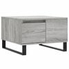 vidaXL Mesa de centro 55x55x36,5 cm derivados de madeira cinza sonoma
