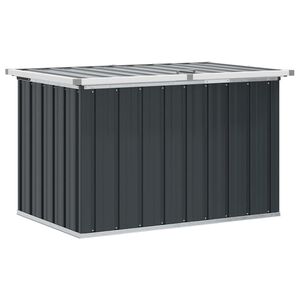 vidaXL Caixa de arruma&ccedil;&atilde;o para jardim 109x67x65 cm antracite