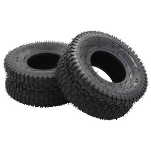 vidaXL Conj. pneus e c&acirc;maras p/ carro m&atilde;o 4 pcs 15x6.00-6 4PR borracha