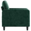 vidaXL Poltrona 60 cm veludo verde-escuro