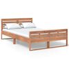 vidaXL Estrutura de cama 120x200 cm madeira de teca maci&ccedil;a