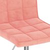 vidaXL Cadeiras de jantar giratórias 4 pcs veludo rosa