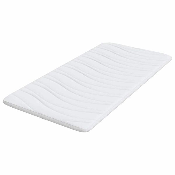 vidaXL Topper de Colch&atilde;o Branco 90 x 190 cm Tecido de Tric&ocirc;