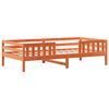 vidaXL Cama sem colch&atilde;o 75x190 cm madeira de pinho maci&ccedil;a castanho-mel