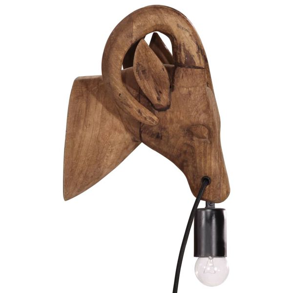 vidaXL Candeeiro de parede formato de animal 25 W 15x24x25 cm E27