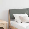 vidaXL Cabeceira estofada Cinza Escuro 160 cm