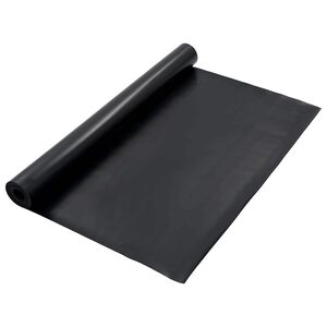 vidaXL Tapete de Piso Preto 1,2 x 5 m Borracha