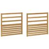 vidaXL M&oacute;dulo de Bra&ccedil;os 2 pcs Branco 79 x 4 x 73 cm