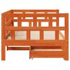 vidaXL Sof&aacute;-cama com gavetas sem colch&atilde;o 90x200cm madeira castanho-mel