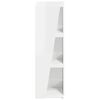 vidaXL Prateleira Lateral Branco Brilhante 33 x 32 x 100,5 cm