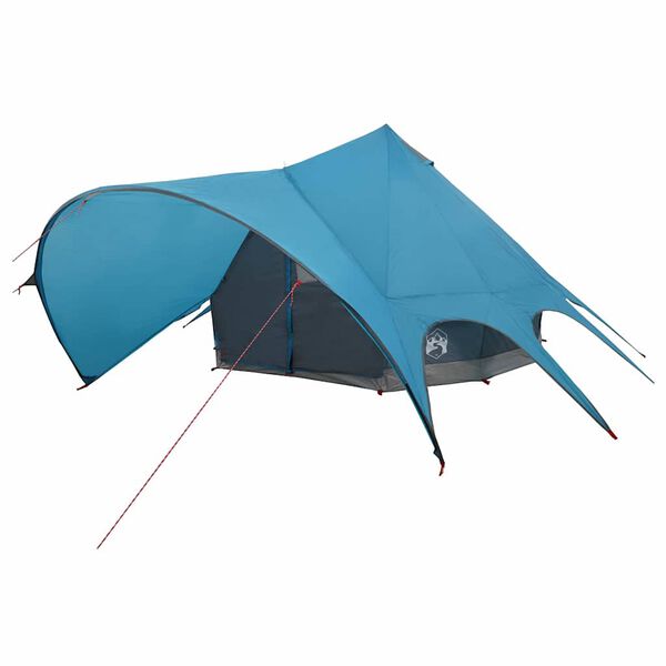 vidaXL Tenda Teepee com telhado Azul e Cinza 600 x 600 x 347 cm