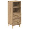 vidaXL Buffet carvalho artisiano 34 x 34,5 x 90 cm