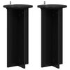 vidaXL Suporte para Plantas 2 unid. Preto 29,5 x 29,5 x 60 cm