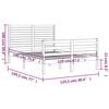 vidaXL Estrutura de cama de casal c/ cabeceira madeira maci&ccedil;a