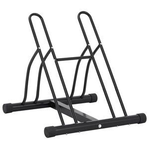vidaXL Suporte independente para 2 bicicletas a&ccedil;o