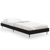 vidaXL Estrutura de cama 75x190 cm derivados de madeira preto