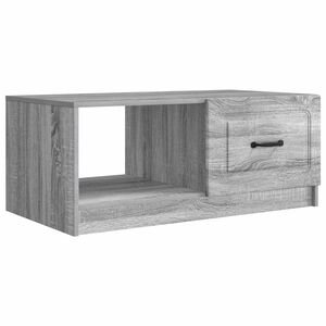vidaXL Mesa de centro Sonoma Cinzento 90 x 50 x 37 cm