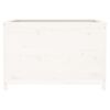 vidaXL Canteiro elevado de jardim 119,5x82,5x78 cm pinho maci&ccedil;o branco