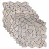 vidaXL Azulejos de Mosaico Creme 30 x 30 cm M&aacute;rmore