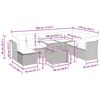 vidaXL 9 pcs conjunto de sof&aacute;s p/ jardim com almofad&otilde;es vime PE bege