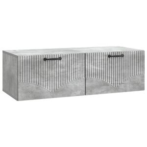 vidaXL Gabinete de TV de Parede Cinzento Cimento 98 x 41 x 30 cm