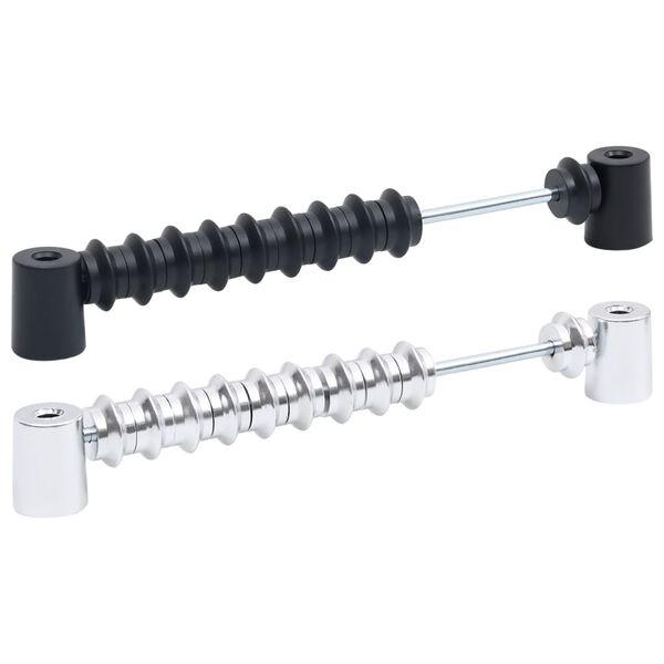 vidaXL Marcador de pontuação p/ matraquilhos 2 pcs preto e prateado