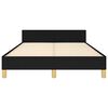 vidaXL Estrutura de cama sem colch&atilde;o 120x200 cm tecido preto