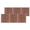 vidaXL Painel de veda&ccedil;&atilde;o para jardim 1045x186 cm WPC castanho