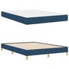 vidaXL Cama Box com colch&atilde;o Azul 140 x 190 cm tecido
