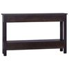 vidaXL Mesa consola 120x30x75cm mogno maci&ccedil;o castanho caf&eacute; preto-claro