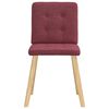 vidaXL Cadeiras de jantar 2 pcs tecido vermelho tinto
