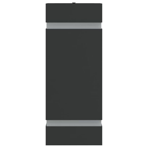 vidaXL Candeeiros de parede p/ exterior 2 pcs a&ccedil;o inoxid&aacute;vel preto