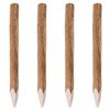 vidaXL Postes/estacas cerca 4 pcs 90 cm madeira de aveleira