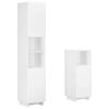 vidaXL Conjunto de arm&aacute;rios de casa de banho 2 unid. Branco