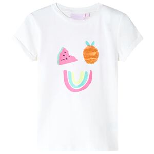 T-shirt infantil cor cru 116