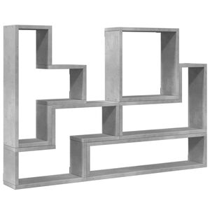 vidaXL Estante 96x12x64 cm derivados de madeira cinzento sonoma
