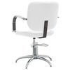 vidaXL Cadeira de cabeleireiro couro artificial branco