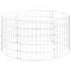 vidaXL Canteiro elevado/cesto gabi&atilde;o em poste &Oslash;100x50cm a&ccedil;o galvaniz.