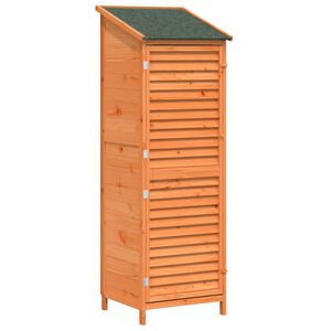 vidaXL Galp&atilde;o de Jardim com telhado Castanho 59 x 56 x 176 cm