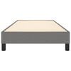 vidaXL Estrutura de cama com molas 90x190 cm tecido cinzento-escuro