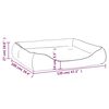 vidaXL Cama para c&atilde;es 120x100x27 cm couro artificial bege