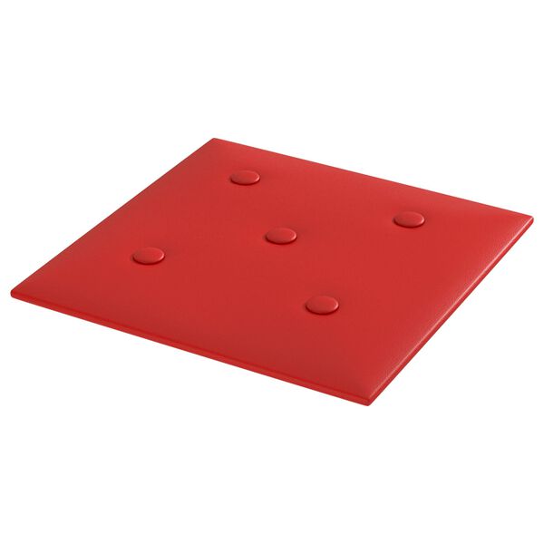 vidaXL Pain&eacute;is de parede 12 pcs Vinho Vermelho 30 x 30 cm