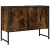 vidaXL Arm&aacute;rio lavat&oacute;rio WC 80x33x60 cm deriv. madeira carvalho fumado