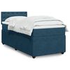 vidaXL Cama boxspring com colch&atilde;o 90x190 cm veludo azul