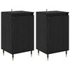 vidaXL Buffet 2 unid. Carvalho Preto 40 x 35 x 70 cm