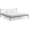 vidaXL Estrutura de cama metal 200x200 cm cinzento