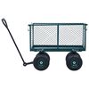 vidaXL Carrinho de m&atilde;o para jardim 350 kg verde
