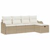 vidaXL Conjunto de Sof&aacute; de Jardim 5 unid. Rattan Sint&eacute;tico